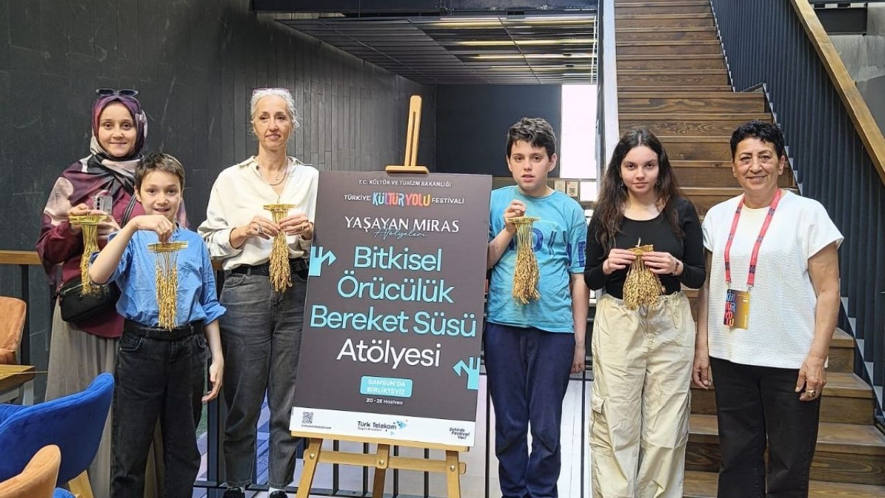 Bafra pirincinin başakları bereket süsü oldu