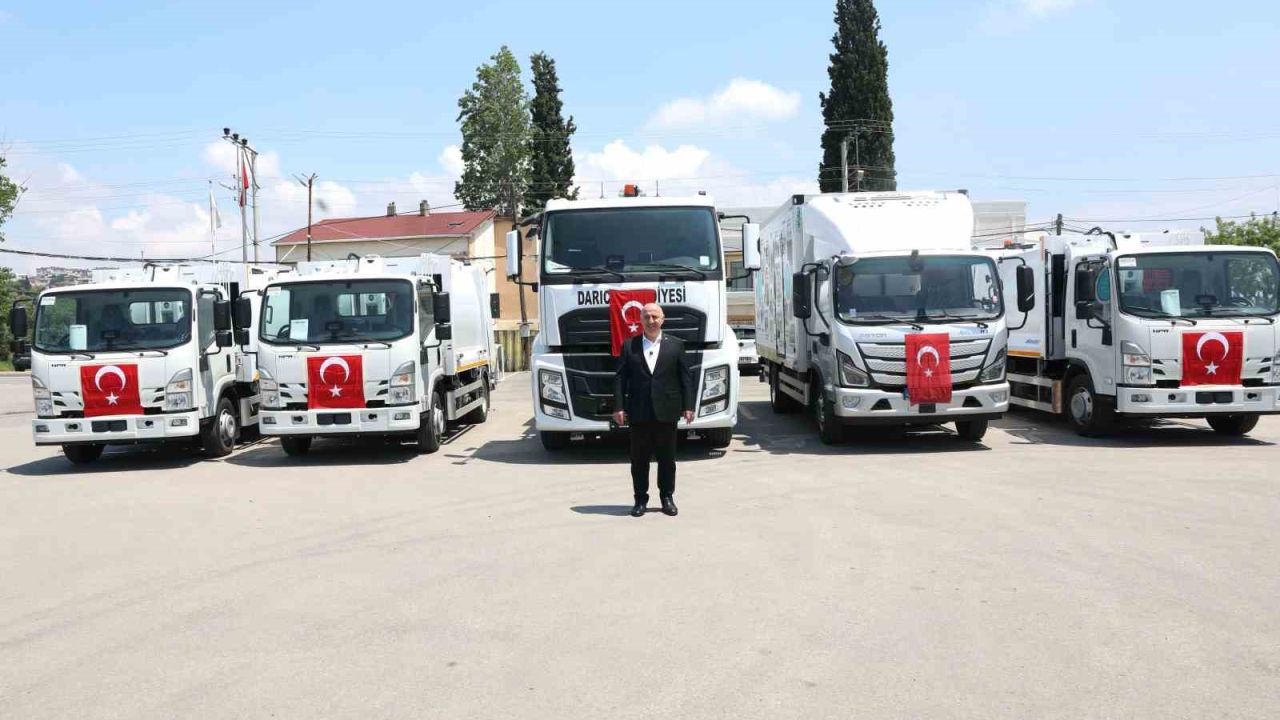 Darıca Belediyesinin araç filosuna 5 yeni hizmet aracı eklendi