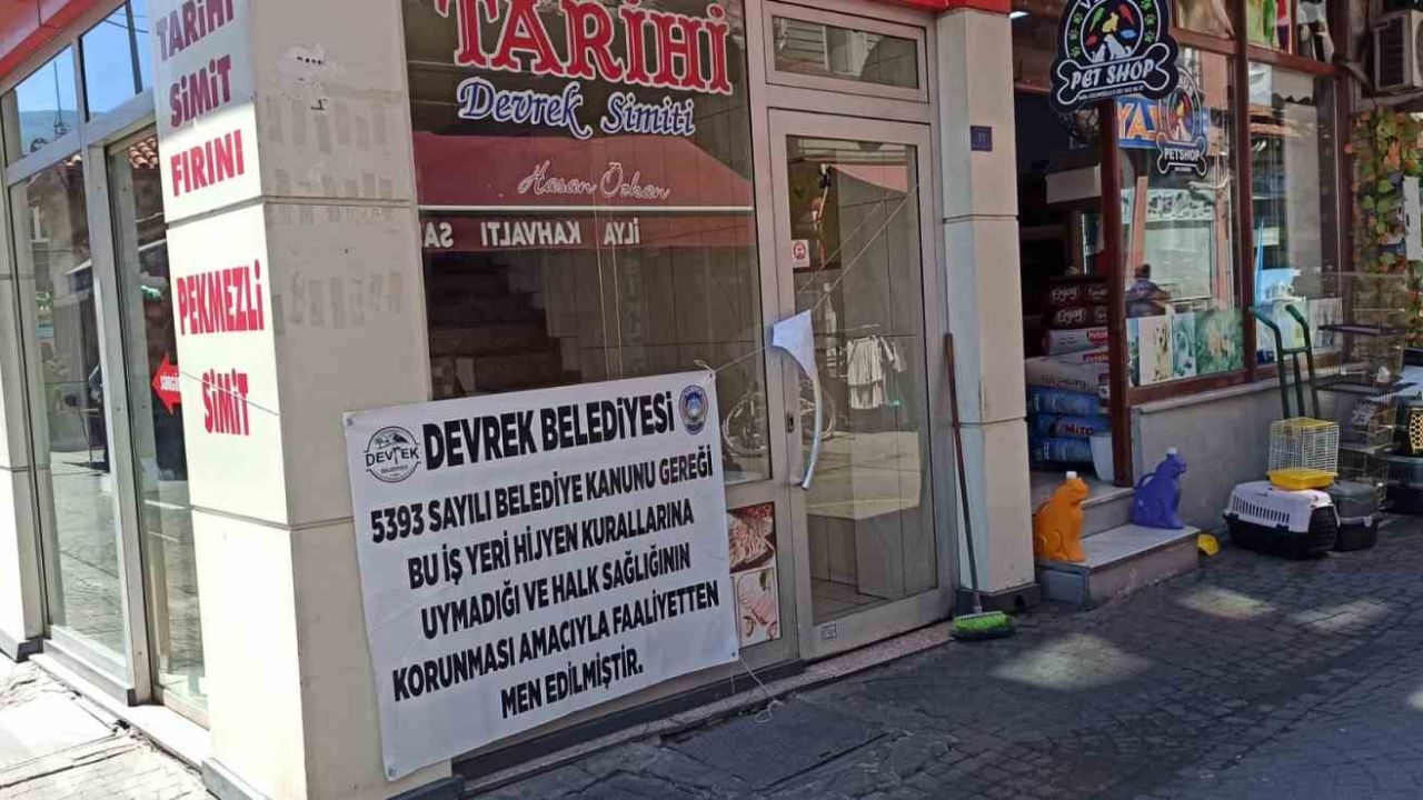 Devrek’te kurallar uymayan işyeri mühürlendi