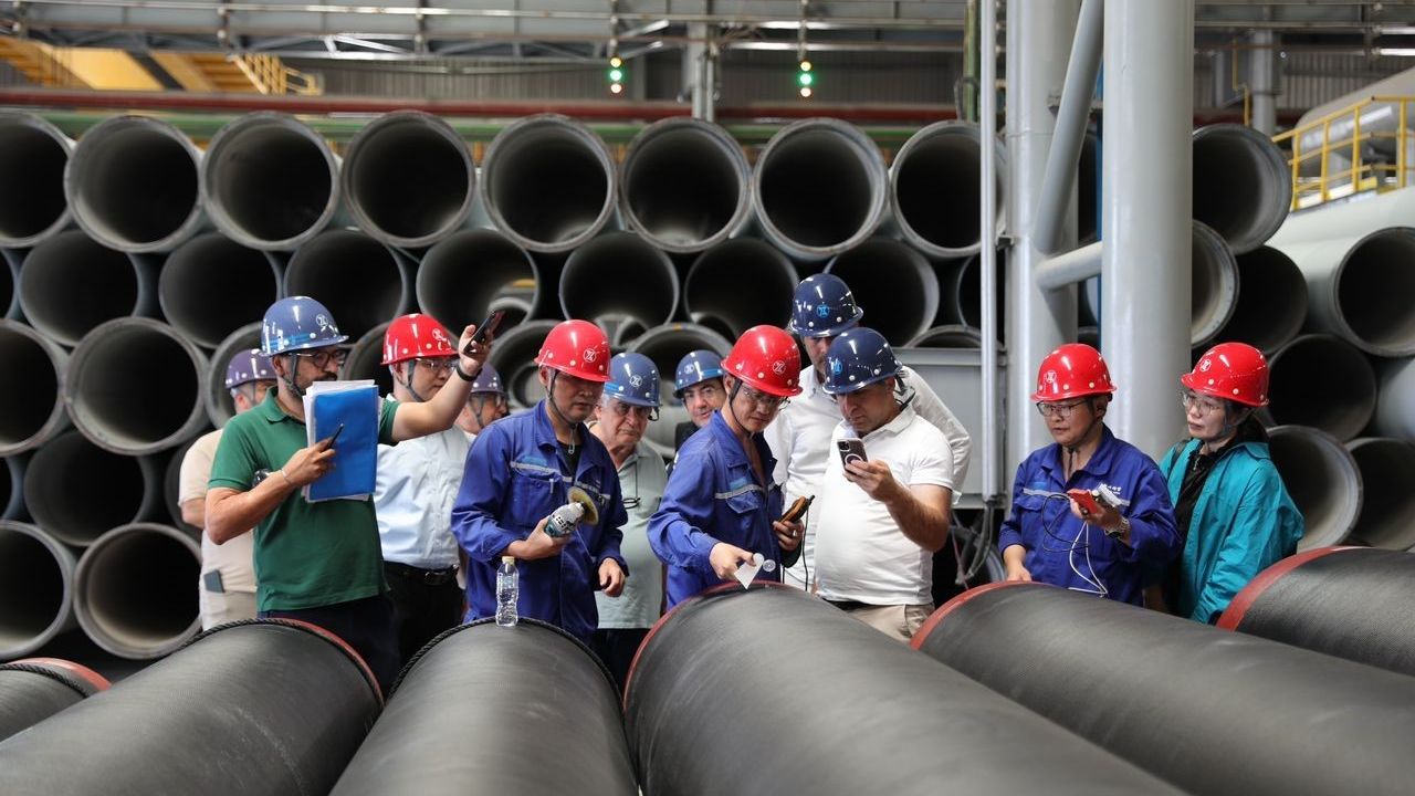 Düzce’ye 25 kilometrelik borular Mısır’dan geliyor