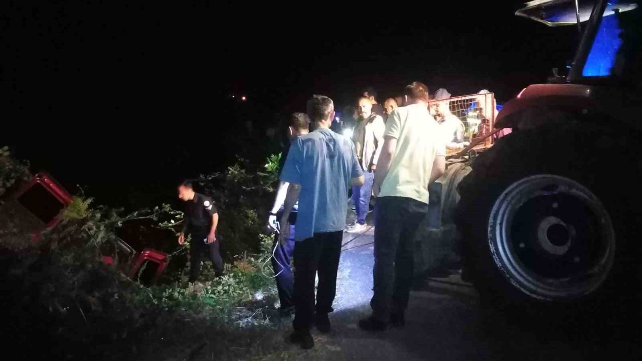 Kastamonu’da hafif ticari araç şarampole yuvarlandı: 1 yaralı