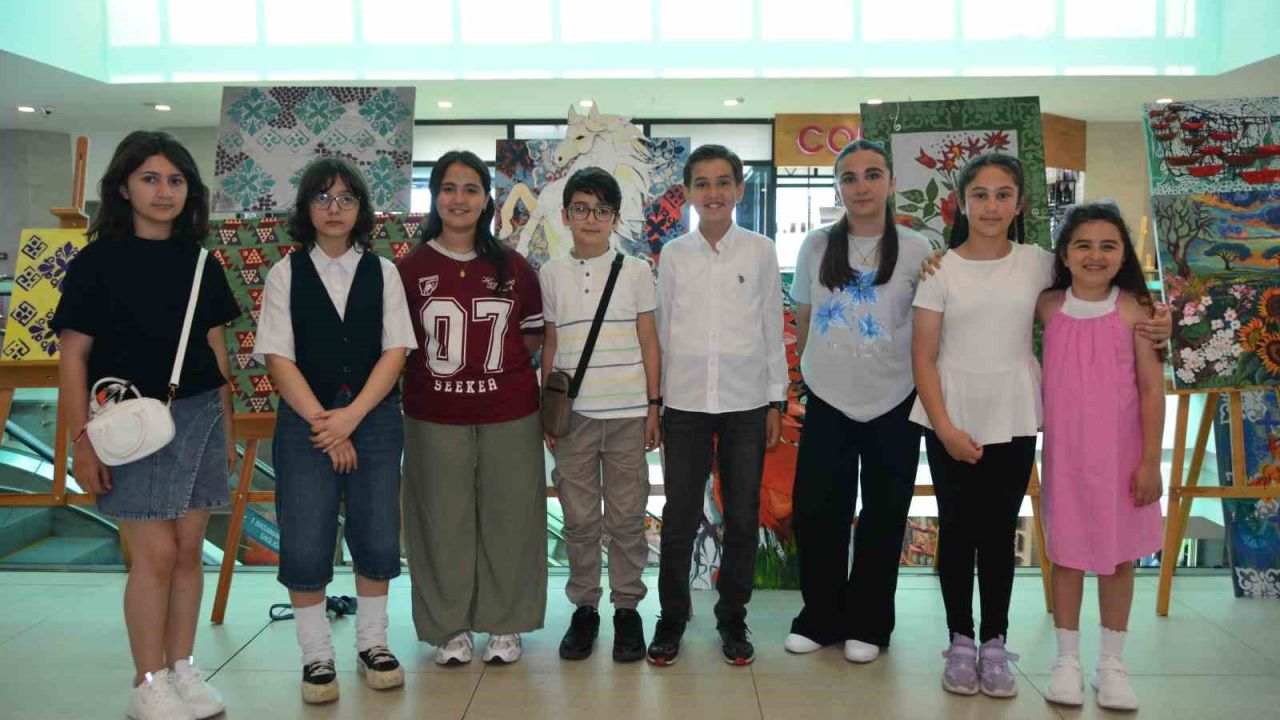 Ordu’da üstün yetenekli çocuklardan 100 eserle sanat şöleni