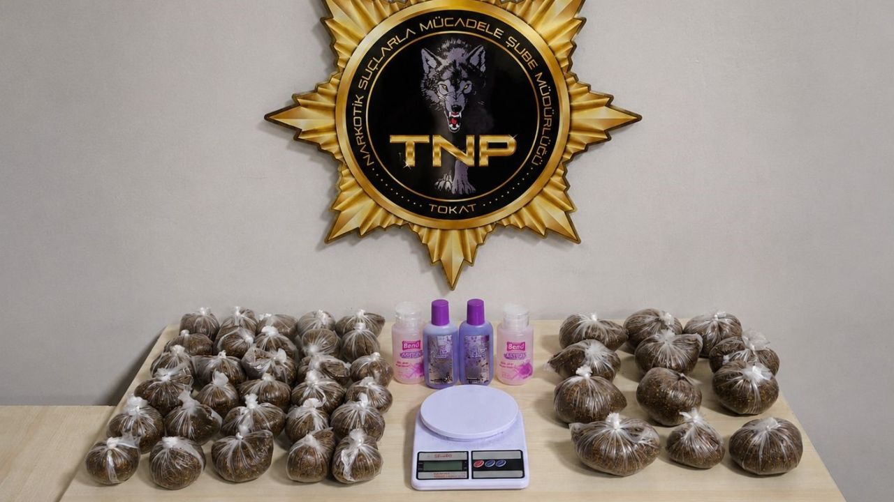 Tokat’ta zehir tacirlerine darbe: 2,9 kilo uyuşturucu ele geçirildi