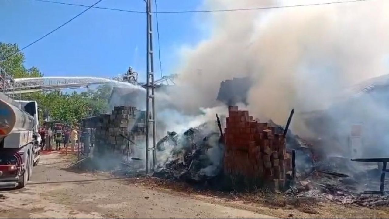 Bartın’da yangında bir ev ve ahır kül oldu