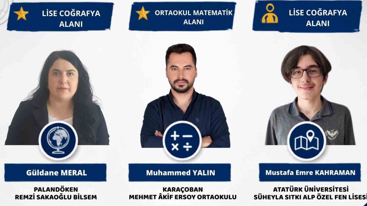 Bilim Olimpiyatları’nda Erzurum başarısı