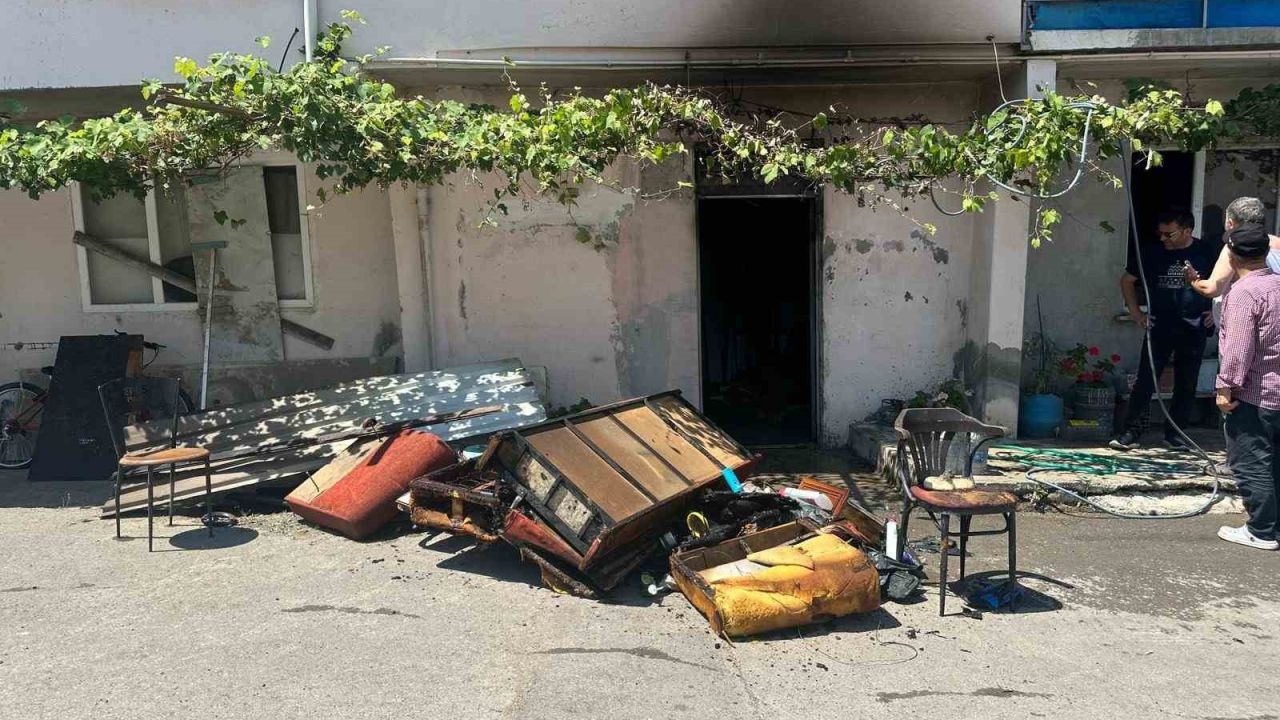 Samsun’da yangın paniği