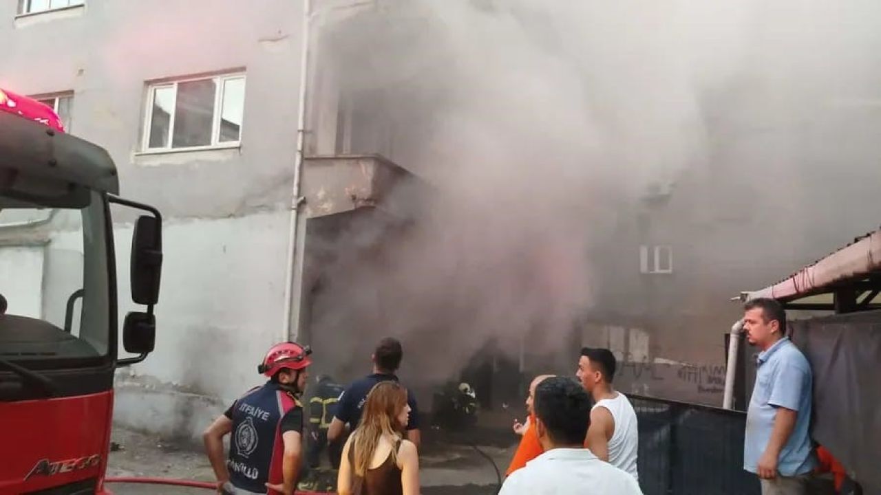 Zonguldak’ta boş binanın bodrum katında yangın